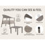 Ensemble de chaises d'appoint 2 pièces avec table basse Modern-1741106167