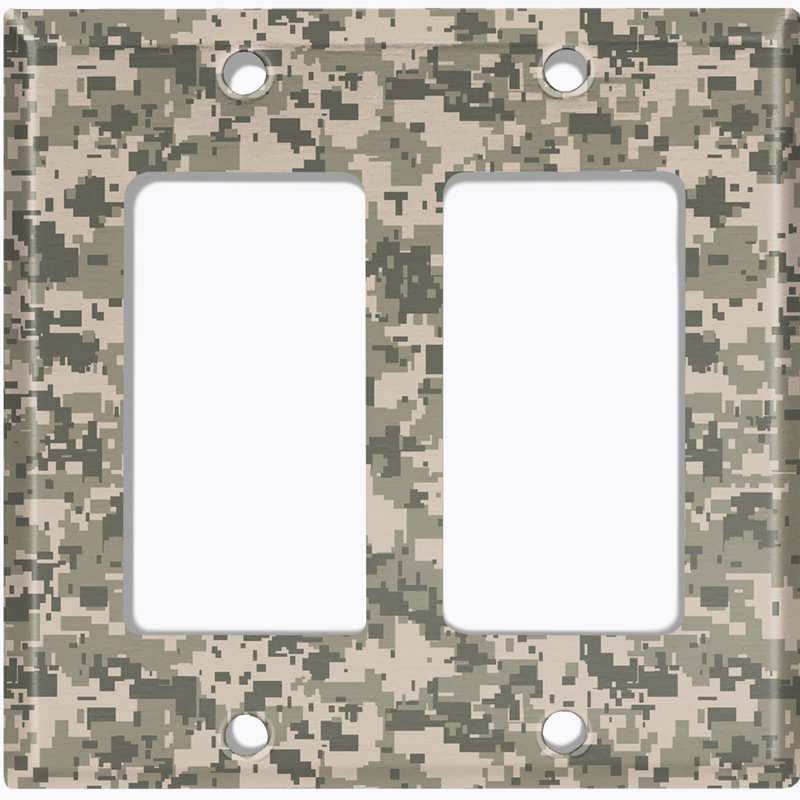 Plaque murale berçante 2 bandes Acu Camouflage