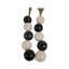 Sagebrook Home 46" Swirled 3" Resin Beaded Garland, White-2110912508-2103417638