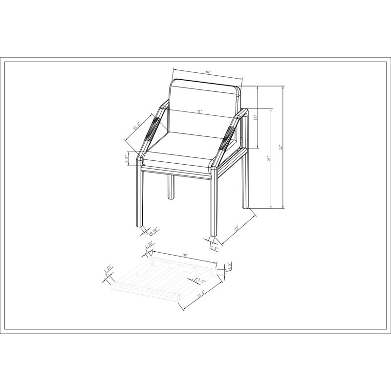 Becki Owens x Surya Atra Dining Chair