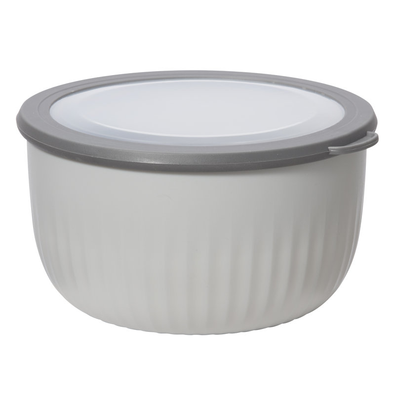 Bol de préparation en plastique Oggi, Gris / Gris foncé, 4 pte