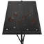 Lampe de table en forme de flocons de neige et d'étoiles avec abat-jour - 27,75 po - noir