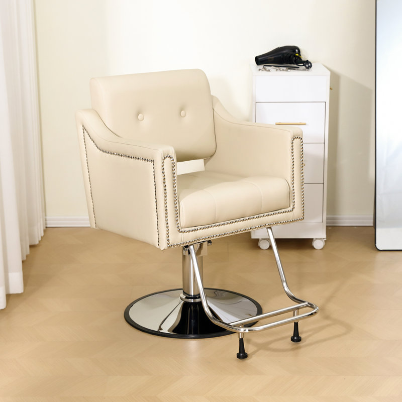Fauteuil de barbier Nashira, Beige