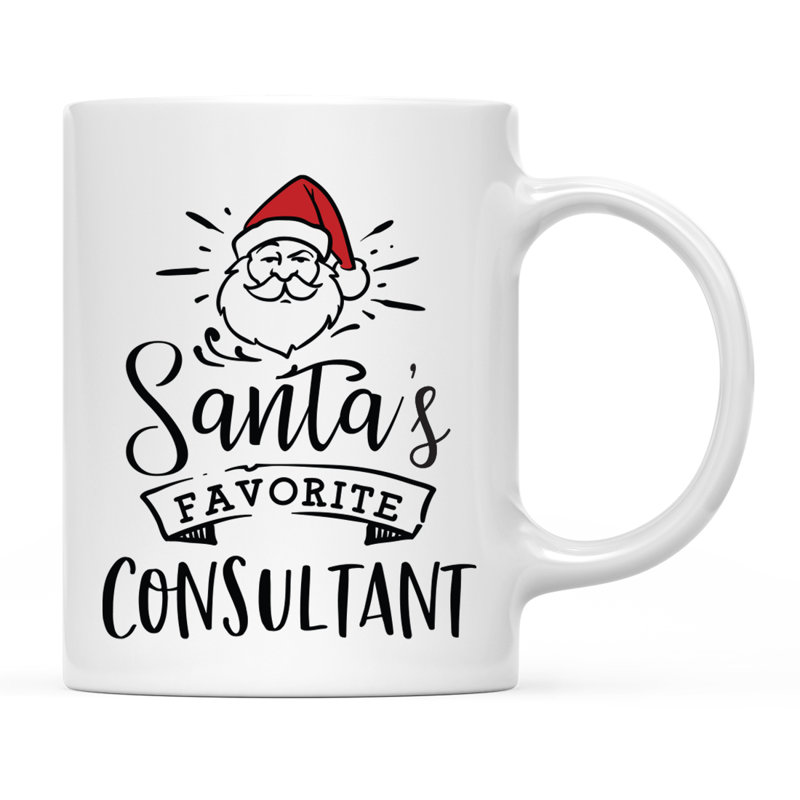 Grande tasse à café Tuileries, « Santa's Favorite Consultant »
