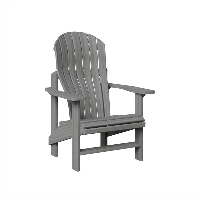 Berlin Gardens Contour Upright Adirondack Chair, Driftwood Gray