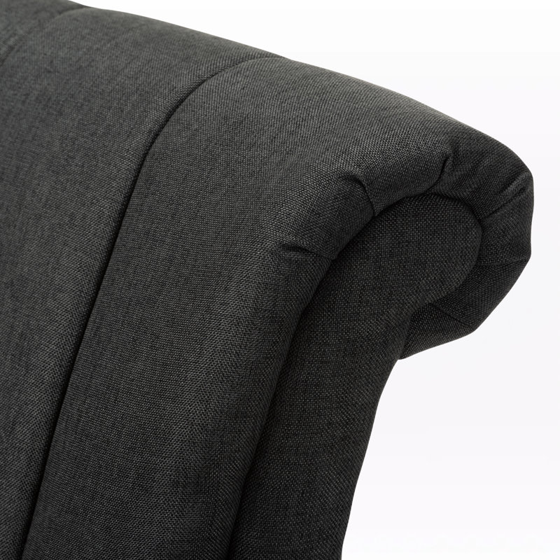 Kaizlee Upholstered Swivel Armchair, Gray Linen Blend