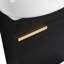 Meuble-lavabo mural 16 po pour petits espaces châtaignier noir avec lavabo en céramique style moderne compact