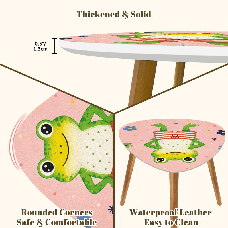 Ensemble de 2 tables basses gigognes Triangle