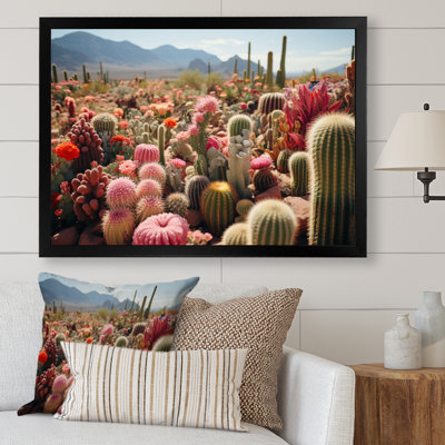 Cactus vert et rose II - impression
