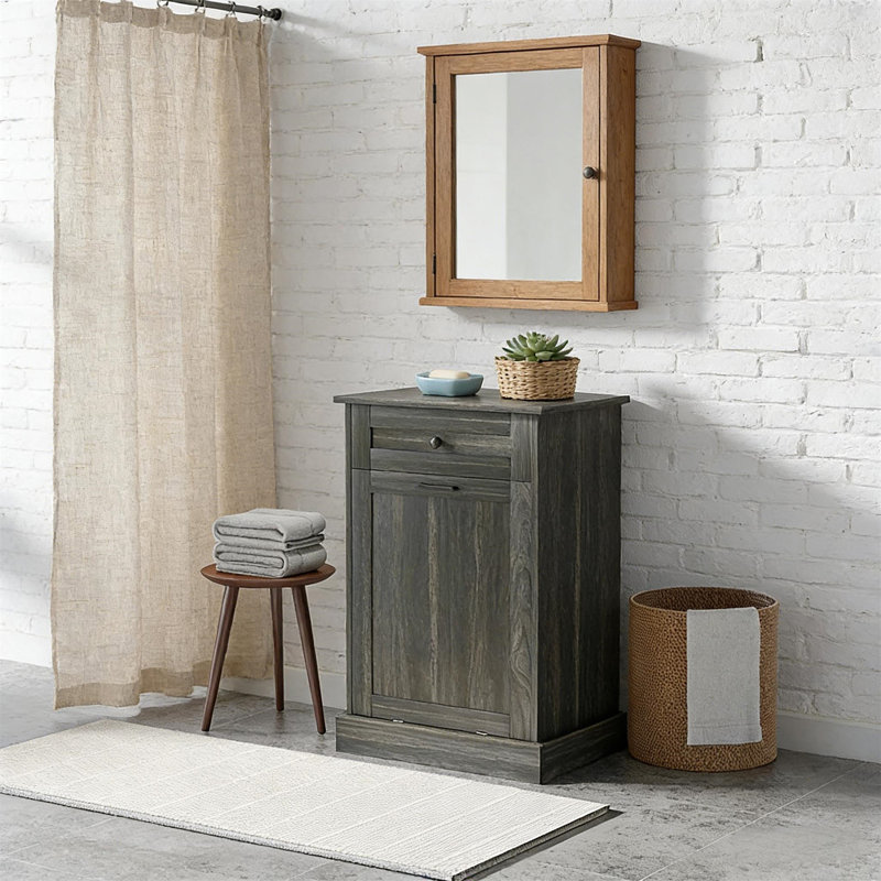 Armoire à déchets, Gris foncé