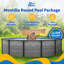 Piscine murale ronde en acier de 52 po de profondeur avec ensemble de piscine à siège supérieur 6 po Montilla-111806300-111806304