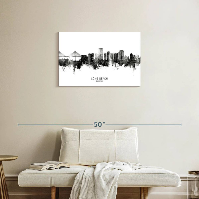 Sireci Long Beach California Skyline I, 20" H x 30" W