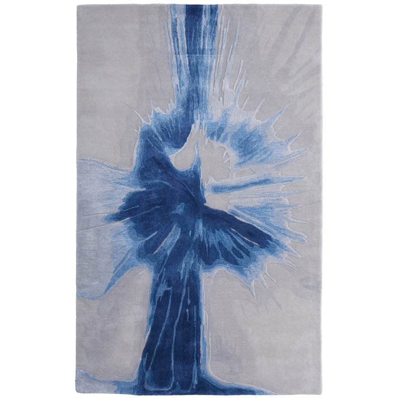 Kawai Modern Abstract Area Rug, Rectangle 8' x 10'