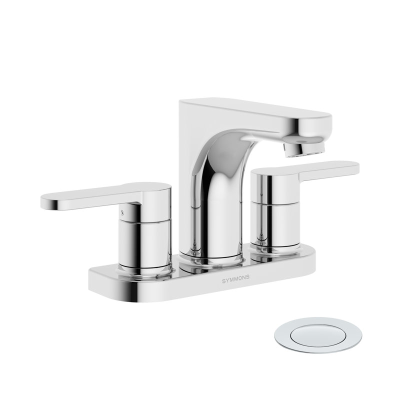 Identity Centerset Faucet with Push Pop Drain, Polished Chrome