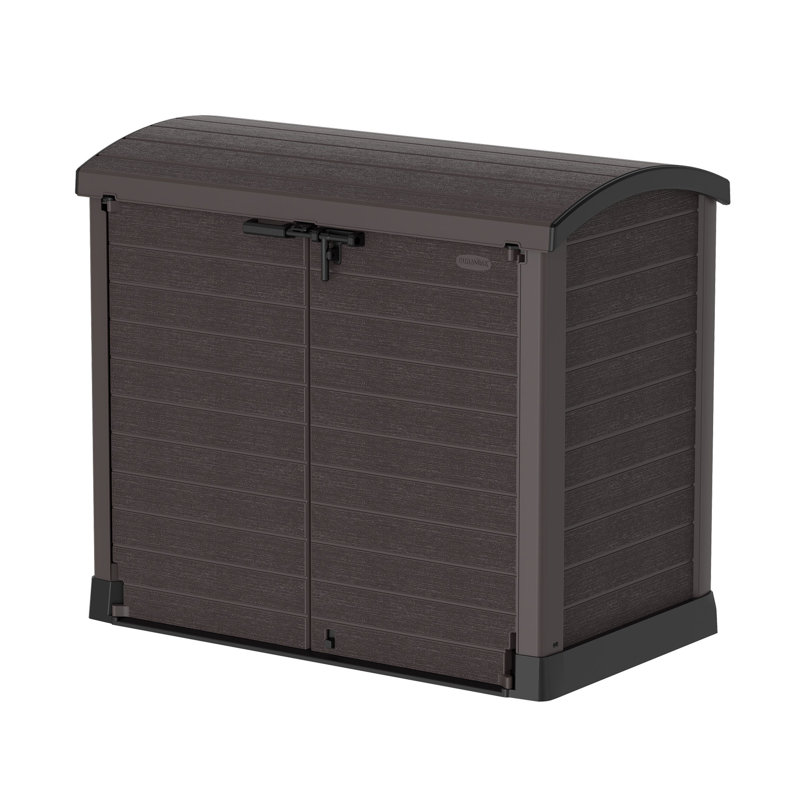 DuraMax 57.09'' W 317.01 Gallons Water Resistant Lockable Deck Box, Brown
