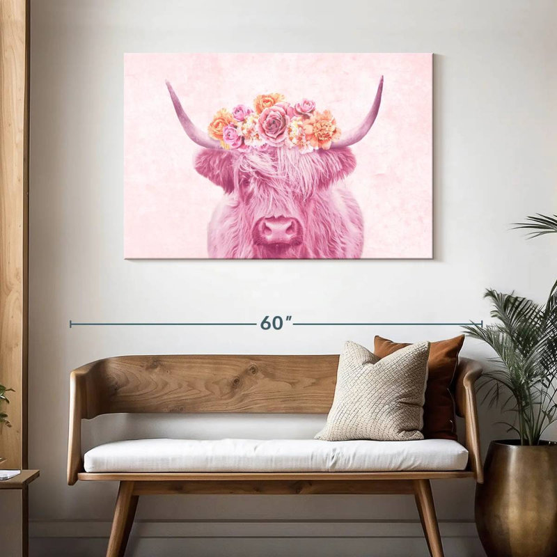 Brampt Cow Flower Crown, 30" H x 45" W