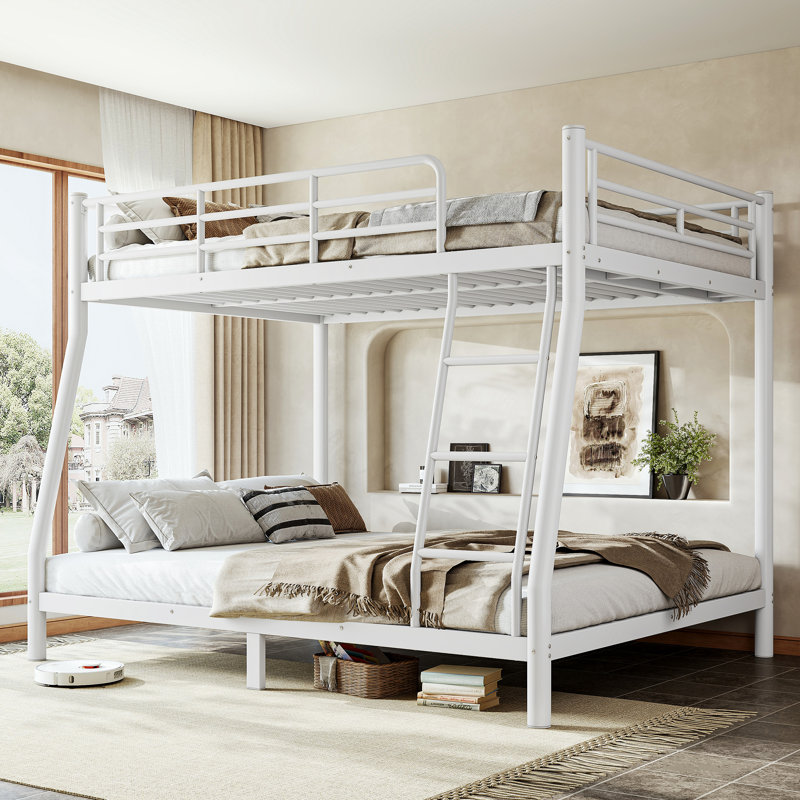 Structure de lit superposé en métal Vertex pour enfants et adultes, peu encombrante, Full XL