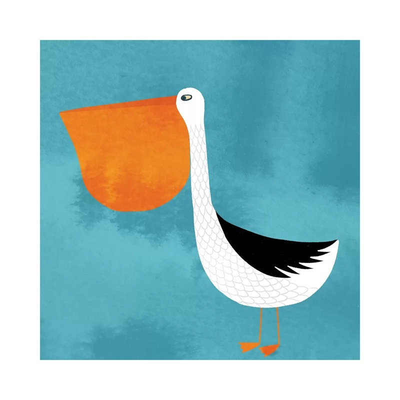 «Pelican» par Nic Squirrell - impression sur toile tendue, H 12 po x l 12 po x P 0,75 po