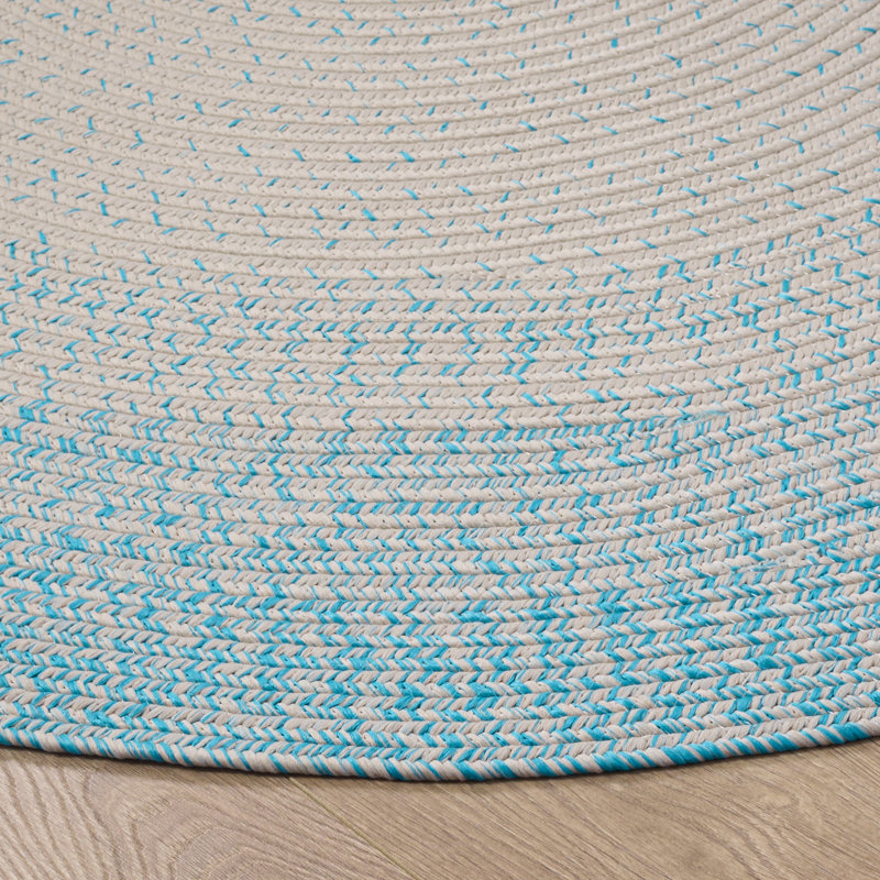 Braided 283 Hand Woven Performance Machine Washable No Pattern Rug, Oval 6' x 8'