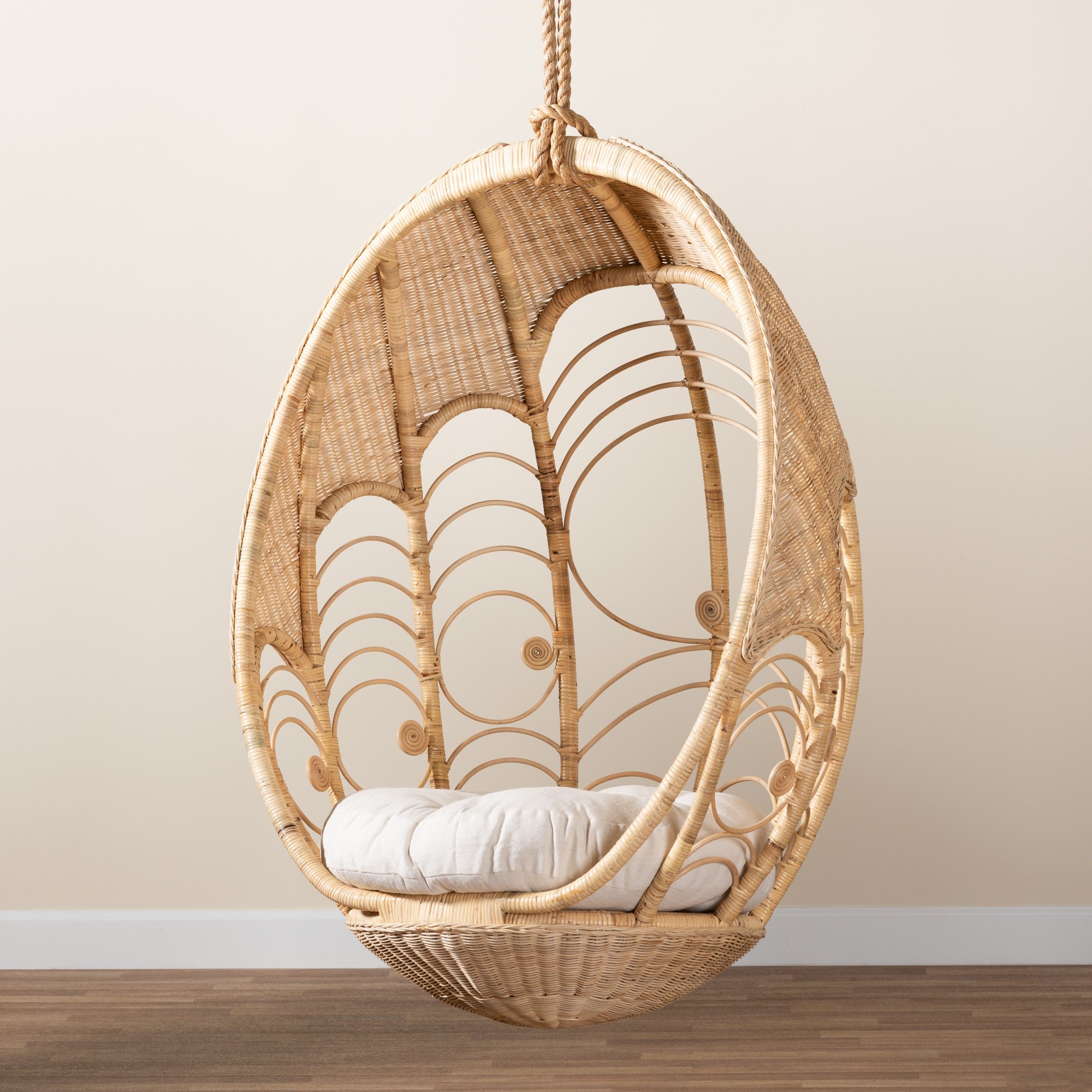 Mercer41 Kervin Egg Rattan Chair | Wayfair