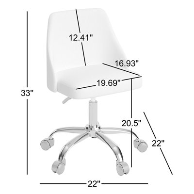 Chaise de bureau Lynly