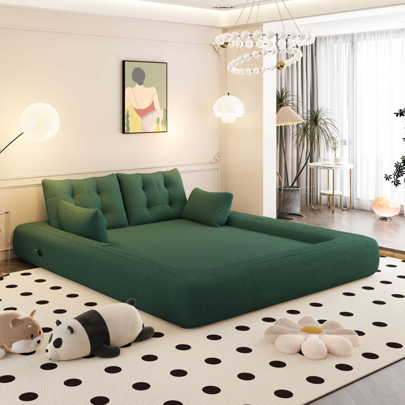 Lazy Sofa Couch, Green