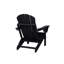 Chaise noire pour le jardin - Élégante et confortable assise extérieure en composite pliable