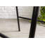 Iron Label Upholstered Counter Stool with Metal Frame