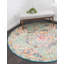 Tapis abstrait vert / orange Galyean-132134814-132134827