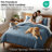 Southshore Fine Linens Vilano Duvet Cover Set, Oversized 110 GSM Microfiber Bedding with Hidden Zipper Closure and 4 Corner Ties, 1 Pillow Sham, Twin/Twin XL, Coronet Blue-850210334-850210329