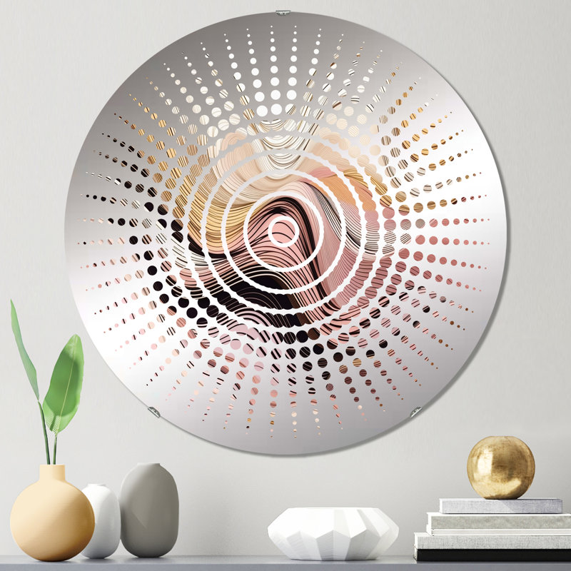 Jarimannos - Miroir mural Sun Circles, 31,4 po x 31,4 po