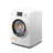 2.7 cu. ft. Stackable Front Load Compact Washing Machine in White, FWM-3CF-W