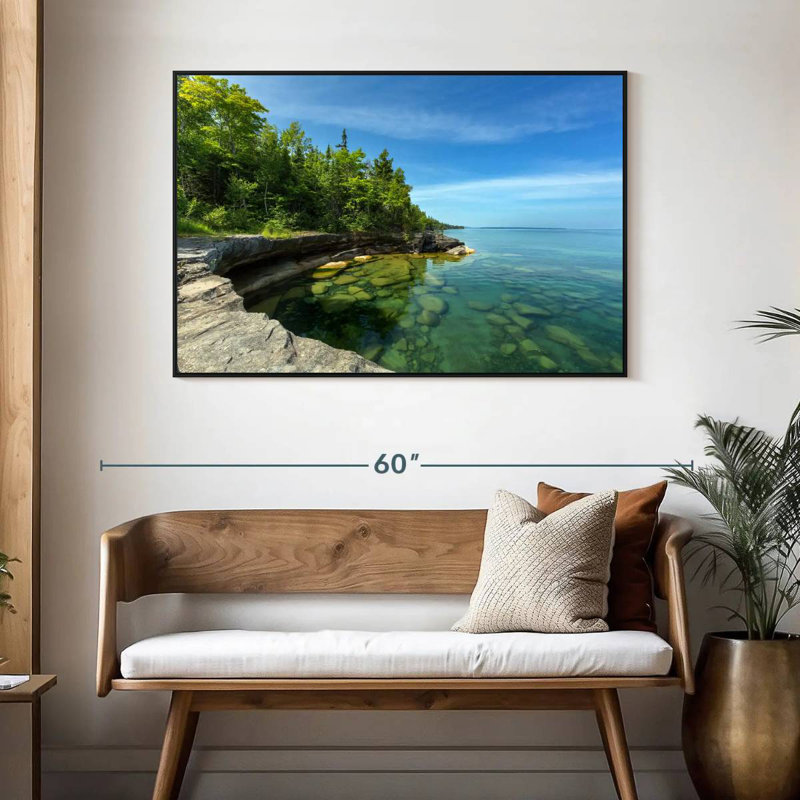 Photographie de Paradise Cove, 46 po x 31 po, Cadre flottant noir