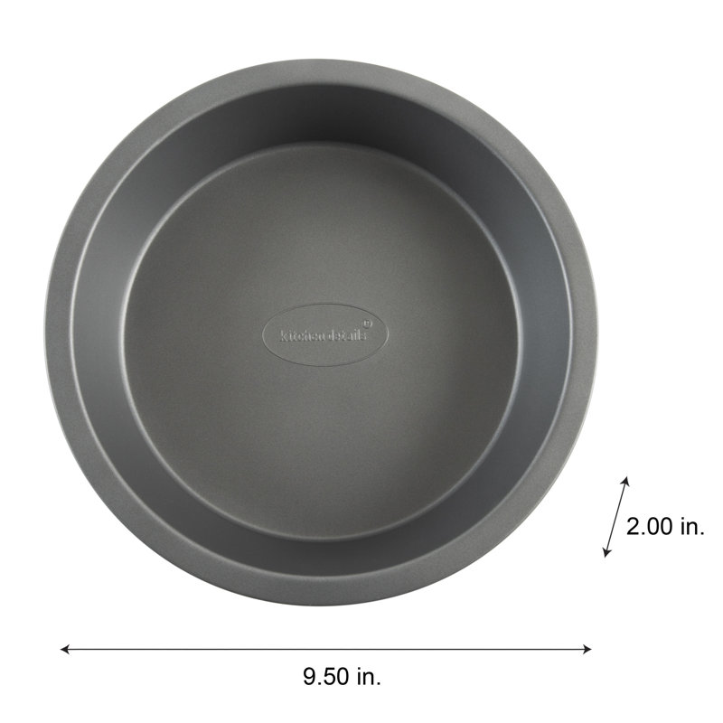 9.5 Inch Gray Non-Stick Round Carbon Steel Cake Pan