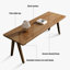 Bureau d'écriture rectangulaire en bois massif noyer-225125724