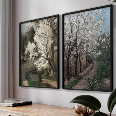«Vintage Floral XIII», 2 pièces