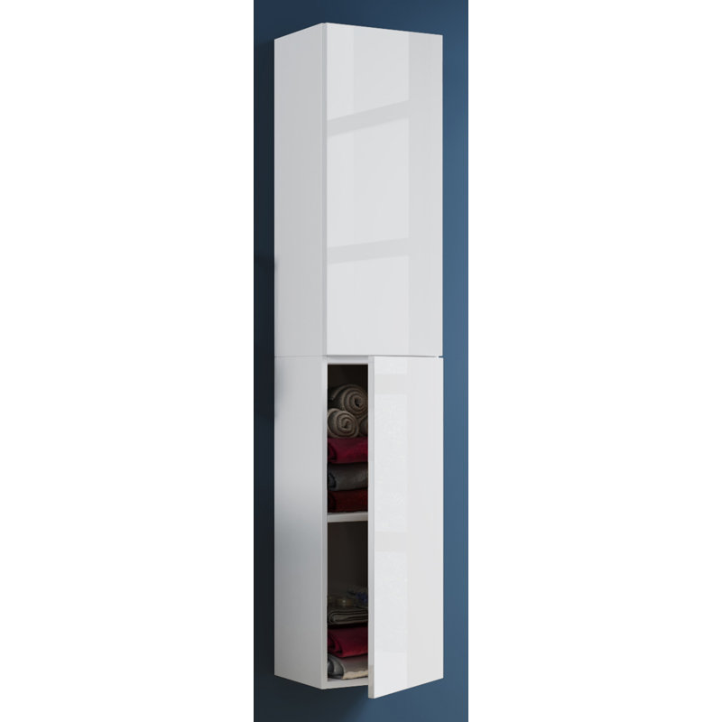 Aysheia Freestanding Bathroom Cabinet, White