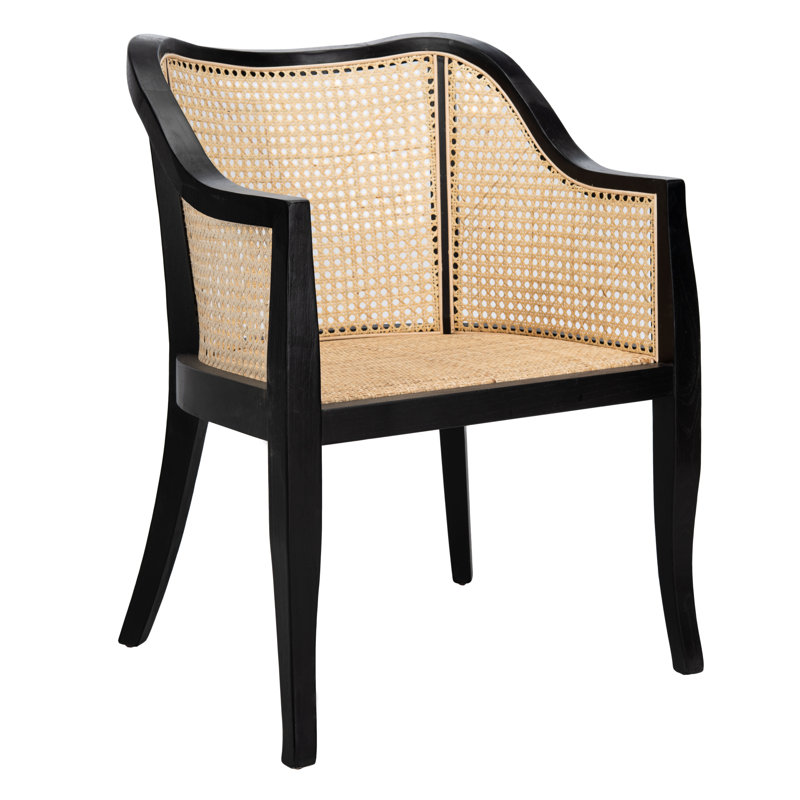 Raoul 16.3'' H Armchair, Black/Natural