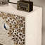 Armoire décorative légère de luxe paon peint