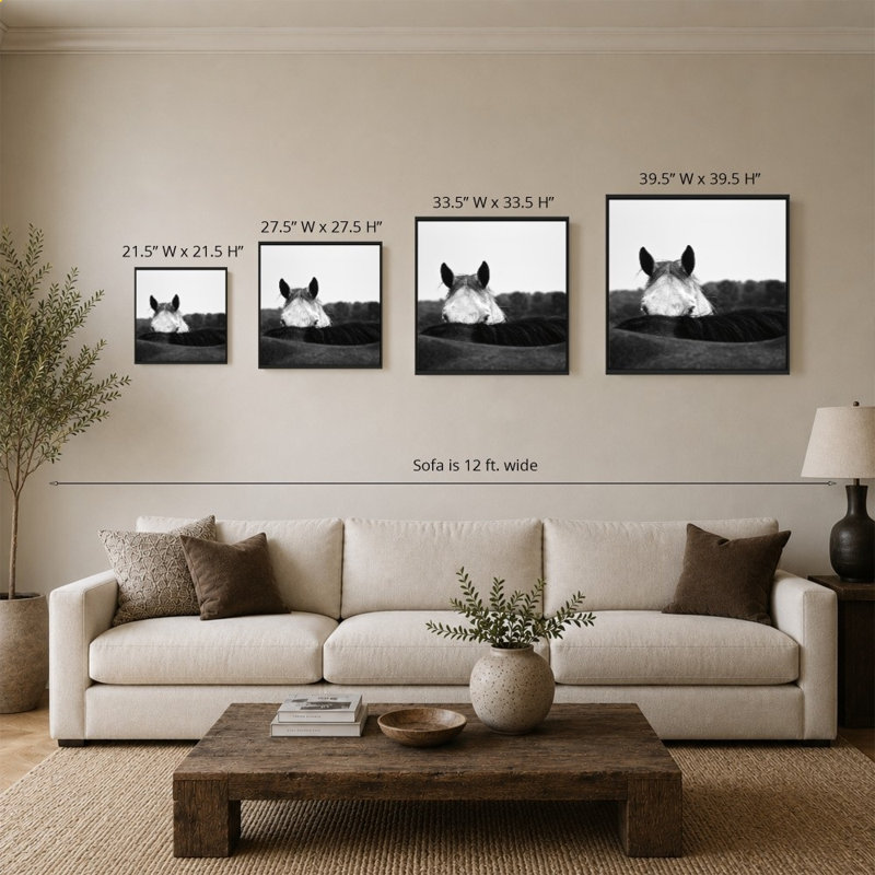 Flirt par Aledanda - Impression sur toile, 24" H x 24" W, Black