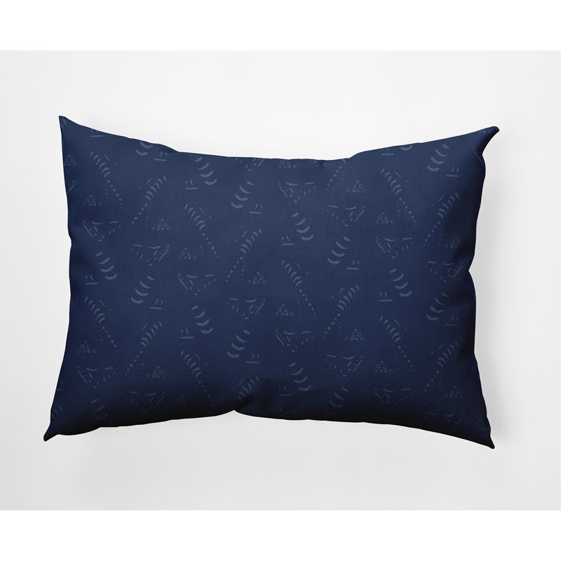 Housse de coussin carrée extérieure/insert, Bleu