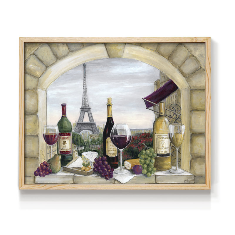 Paris Delight -Framed Print - Restickable, Natural, 16" H x 20" W