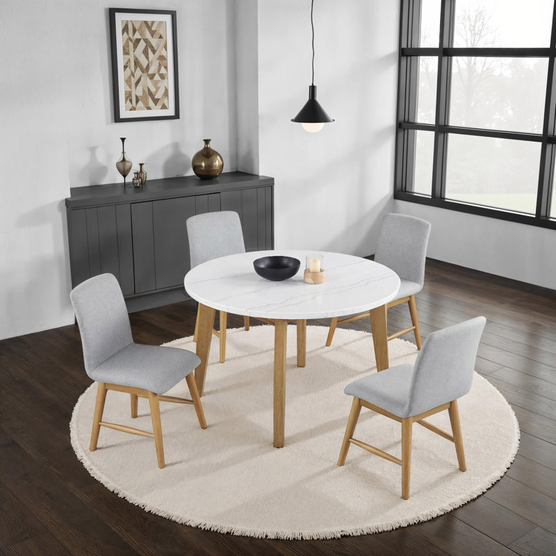 Pillay 5-Piece Round Dining Table Set