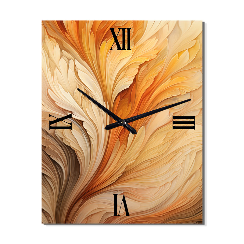 Horloge murale rétro orange, Grand