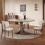 Combinaison de table et de chaise rétro minimaliste