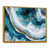 Toile avec cadre flottant or