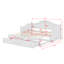 Canapé-lit simple en bois avec lit gigogne escamotable et tiroirs de rangement pratiques-838699544