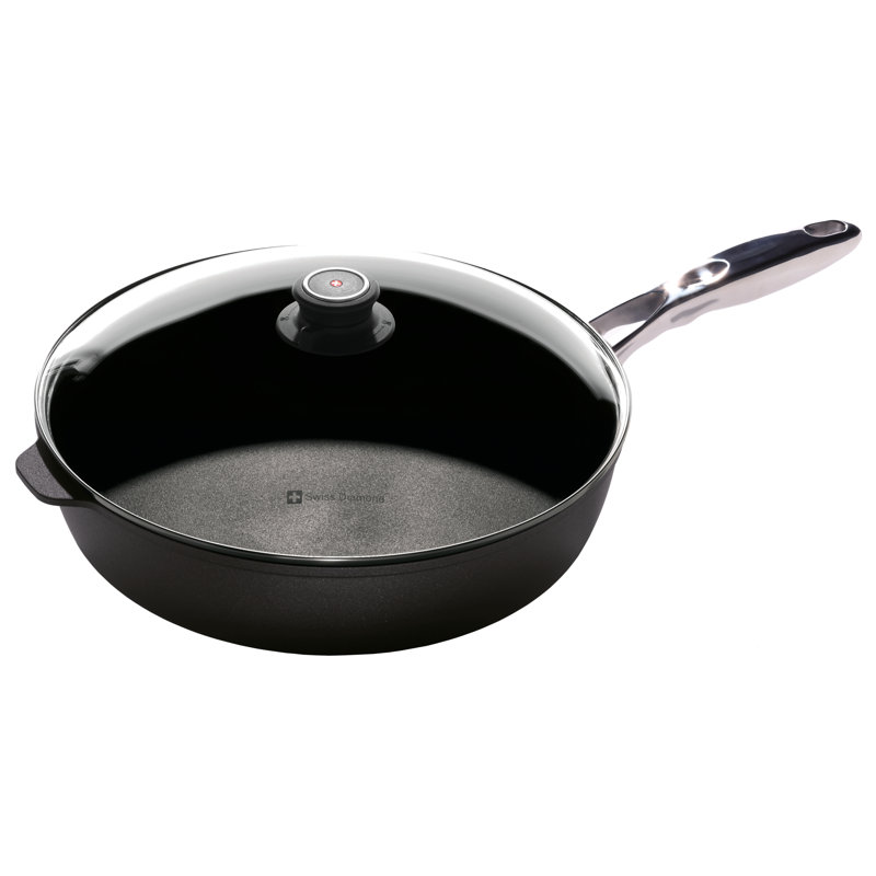 Swiss Diamond Induction Saute Pan with Lid, 5.8 Qt.