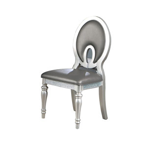 TOUGH ENOUGH Series 900 lb. Capacity King Louis Chair with Taupe Vinyl Back  and Seat and Silver Frame