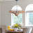 Evren 1-Light Rattan Pendant Chandelier for Dining Room-460773264